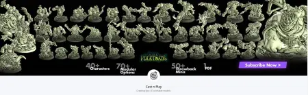 Collection of High Quality 3D Printable Miniatures
