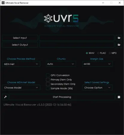 Ultimate Vocal Remover GUI (5.5.0) (Repack) (2022. Скачать Торрент